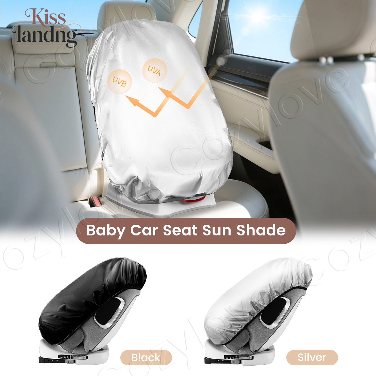 Infant Car Seat Cover - Evrensel Bebek Oto Koltuğu Güneşliği, UV