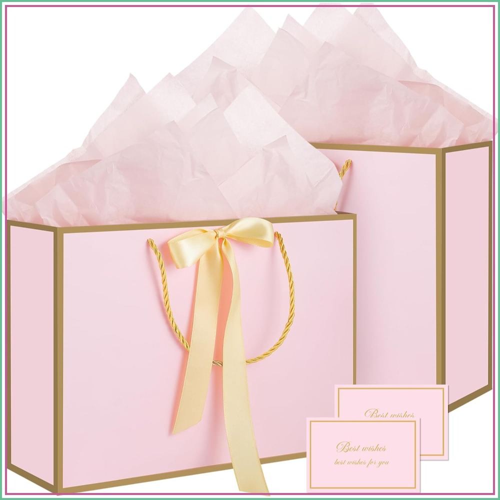 Baby Products Gift Card - Pembe Saplı Hediye Çantaları, 14