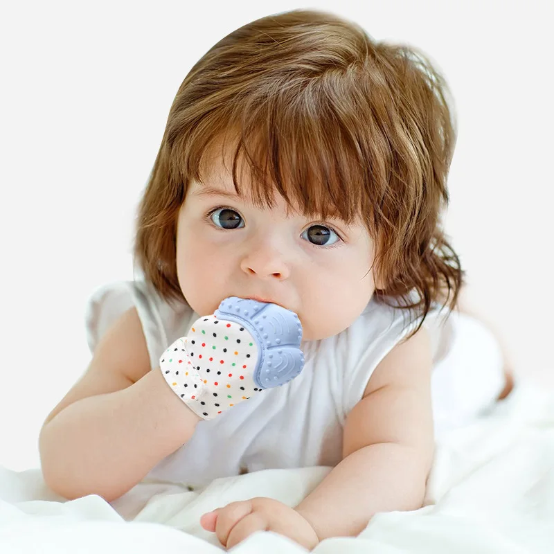 Gıda sınıfı silikon eldiven be - Teething Mitten Baby incelemesi ve fiyatı