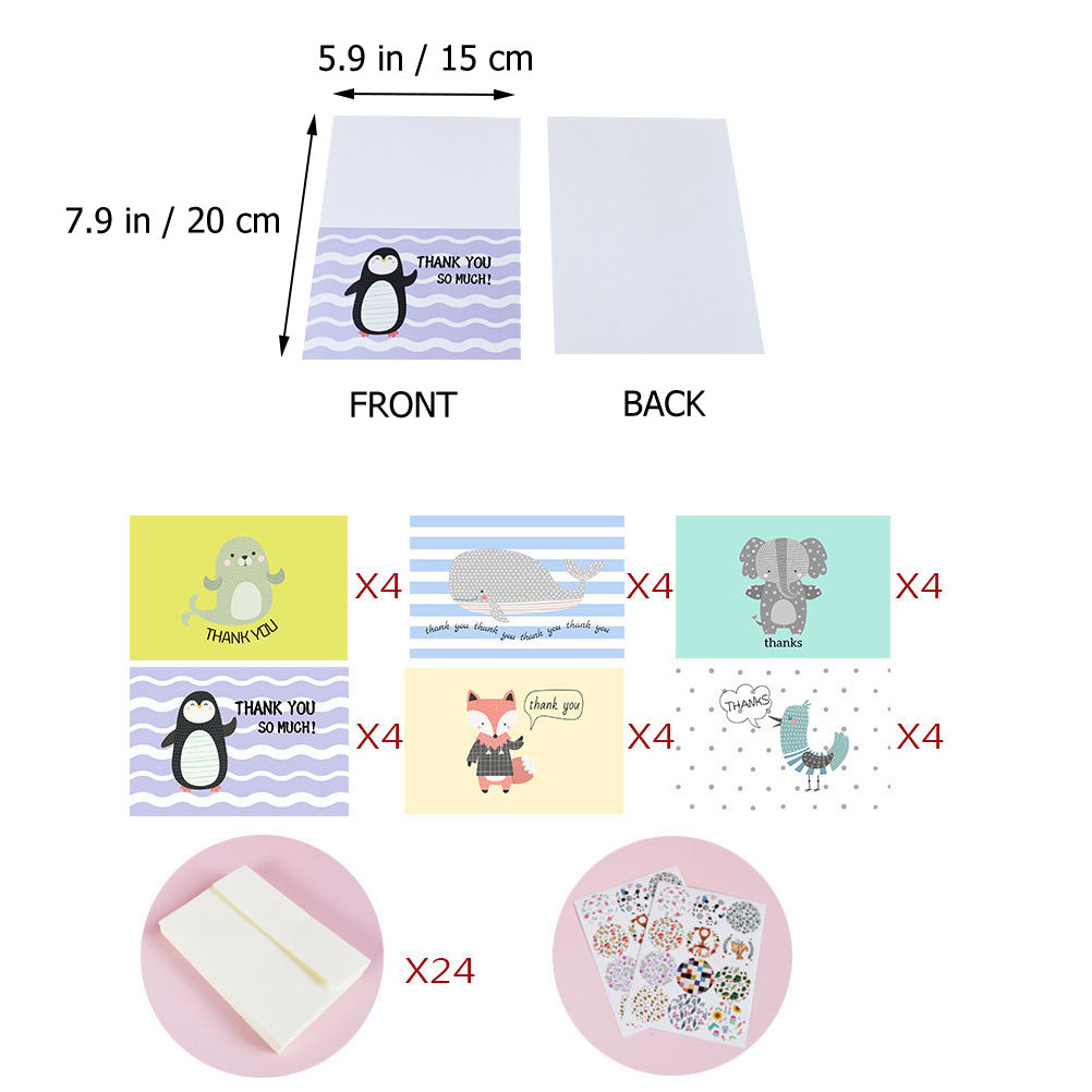 24 Takım Teşekkür Kartları Top - Baby Products Gift Card incelemesi ve fiyatı